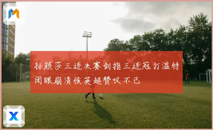 孙颖莎三连决赛剑指三连冠打温特闭眼崩溃侯英超赞叹不已